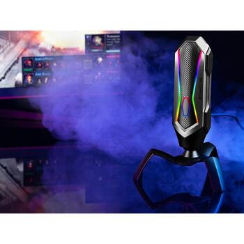 Tracer Spider RGB микрофон TRAMIC46853, 1.7m, 45dB, 2200Ω, 3.5mm аудио разъем, USB Type-A, 360 градусов поворот (TRAMIC46853)