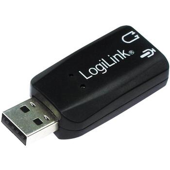 Logilink UA0053 skaņas karte, 5.1 kanāli, USB 2.0 A, 3.5 mm mikrofons, 3.5 mm austiņas, LED indikators, Plug and Play (UA0053)