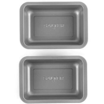 Salter Форма для выпечки BW14466, 2 шт., 16.5x11.5x4.5см, углеродная сталь, 220°C, серый, можно мыть в посудомоечной машине (BW14466)