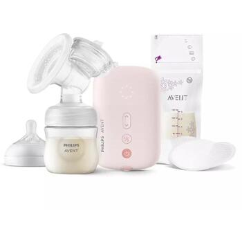 Philips Avent электрический молокоотсос SCF395/31, 100-240В, 8+16 уровней, тихий мотор, память, без BPA (SCF395/31)
