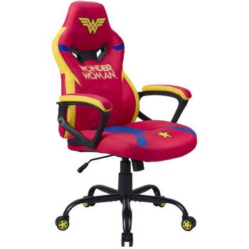 Subsonic Игровое кресло SA5573-W1, 64см, 110-120см, Желтый, Красный, Синий, Подголовник, Регулируемый угол спинки, Эко-кожа (SA5573-W1)