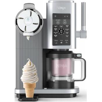 Ninja CREAMi NC701EU мороженица, 800 Вт, 0,48 л, 13 функций, черный/серебристый, электронное управление, таймер (NC701EU)