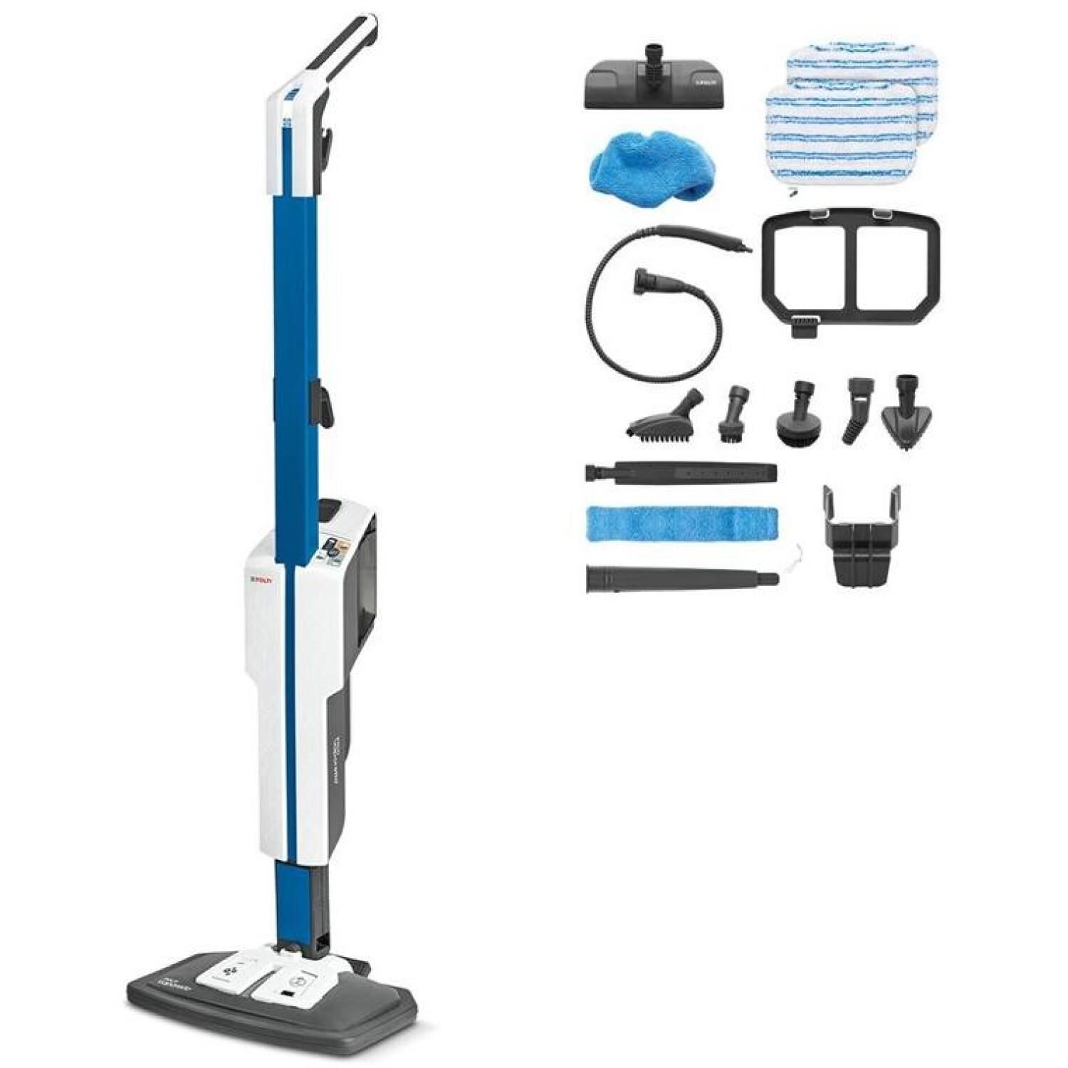 Polti пароочиститель SV620_Style PTEU0305, 1500Вт, 0.5л, 7.5м, 20с, паровой моющий пылесос, 2-в-1, доп. пар, фильтр от накипи (PTEU0305)