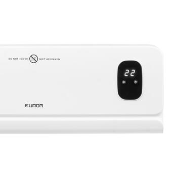 Sienas PTC sildītājs telpu papildu apsildei 750/1500W 2 režīmi pārkaršanas aizsardzība balts Wall Heater 2025 Eurom (342796)