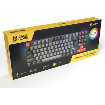 Tracer Механическая клавиатура TRAKLA47373, 1.5м, 87 клавиш, RGB подсветка, 8 мультимедийных клавиш, WinLock, Anti ghosting (TRAKLA47373)