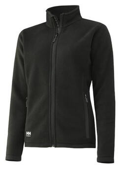 Helly Hansen sieviešu flīsa jaka Oxford 72400_990-XL, XL, melna, Polartec flīss, YKK rāvējslēdzējs ar zoda aizsargu, sānu kabatas (72400_990-XL)