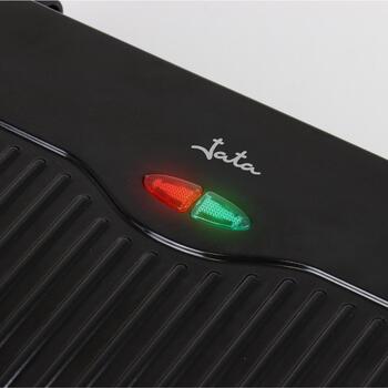 Jata Гриль JEGR1107, 1000 Вт, 230 В, 228 x 145 мм, 2 позиции, защита от перегрева, противоскользящая основа (JEGR1107)