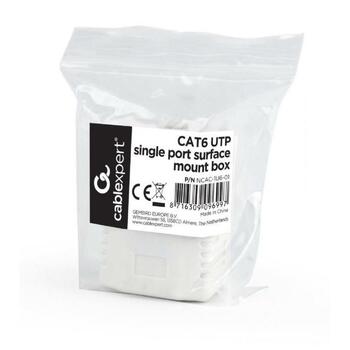 Gembird Коробка для монтажа кабеля CAT6 UTP 53 x 40 x 30 мм (NCAC-1U6-01)