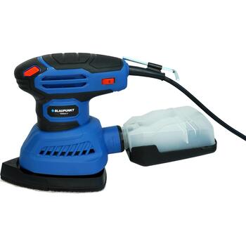 Blaupunkt Орбитальная шлифмашина OS6010, 300 Вт, 7000-12000 об/мин, 1,8 мм, 2 м шнур, пылесборник, адаптер для пылесоса (OS6010)
