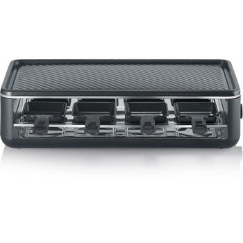 Severin RG 2365 электрический настольный гриль, 1300 Вт, 48x24 см, антипригарный, металл, черный, слив жира (2365)