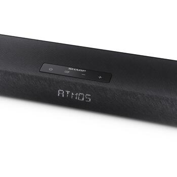 Sharp 2.1ch Ultra-slim Dolby Atmos/DTS Virtual: X skaļrunis ar bezvadu subwooferi HT-SBW320, 360 W, Bluetooth, melns (HT-SBW320)