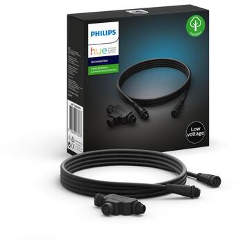 Philips Hue удлинитель кабеля 17489/30/PN 8718696176078, 2.5m, 24V, IP67, T-коннектор, черный (8718696176078)