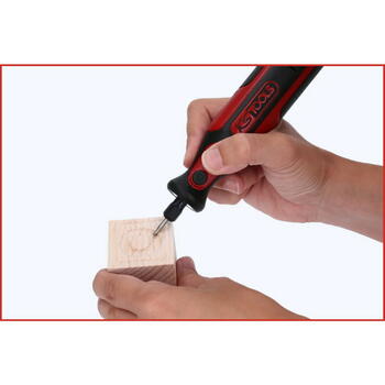 KS Tools eMonster akumulatora gravieris 515.3990, 50 gab., 3,2 mm, 5 ātrumi, USB-C, LED, litija jonu (515.3990)