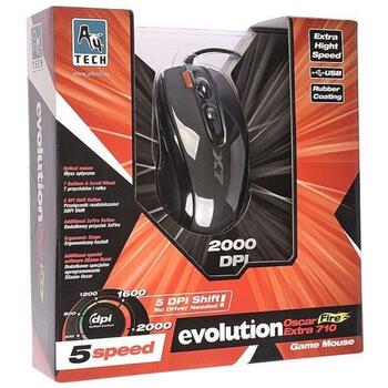 A4Tech XGame оптическая мышь A4TMYS27923, 2000 dpi, 400 dpi, 1.8 м, 7 кнопок, USB, проводная, игровая (A4TMYS27923)
