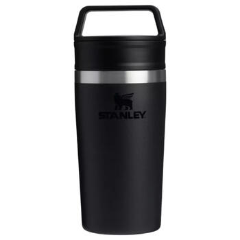 Stanley® Термокружка The Café-To-Go Travel Mug 2812080017, 0,35л, нержавеющая сталь, черный, герметичная крышка, тепло 4ч (2812080017)