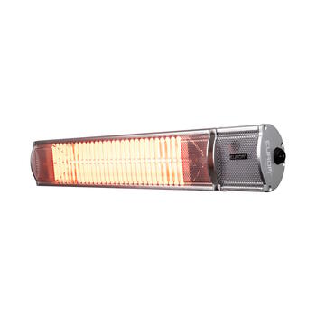 Eurom Golden 1800 Comfort RC инфракрасный уличный обогреватель для террасы 1800W IP65 пульт управления настенный до 20m2 серебристый (333886)