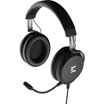 Zalman Провода наушники ZM-HPS610 BK, 50mm, 32Ω, 110dB, 20-20KHz, 2.2m, 3.5mm, USB, однонаправленный микрофон (ZM-HPS610 BK)
