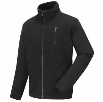 Pesso Флисовая куртка FMJN-2XL, 2XL, черная, 100% полиэстер, 300 г/м², молния, 3 кармана, дышащая, ветрозащитная (FMJN-2XL)