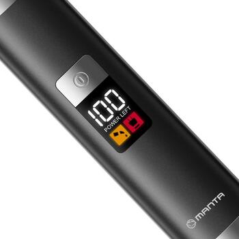 Manta Matu trimmeris HT-02BK, 8 uzgaļi, IPX7, USB-C, 0.5mm-9mm, 120min akumulatora darbība (HT-02BK)