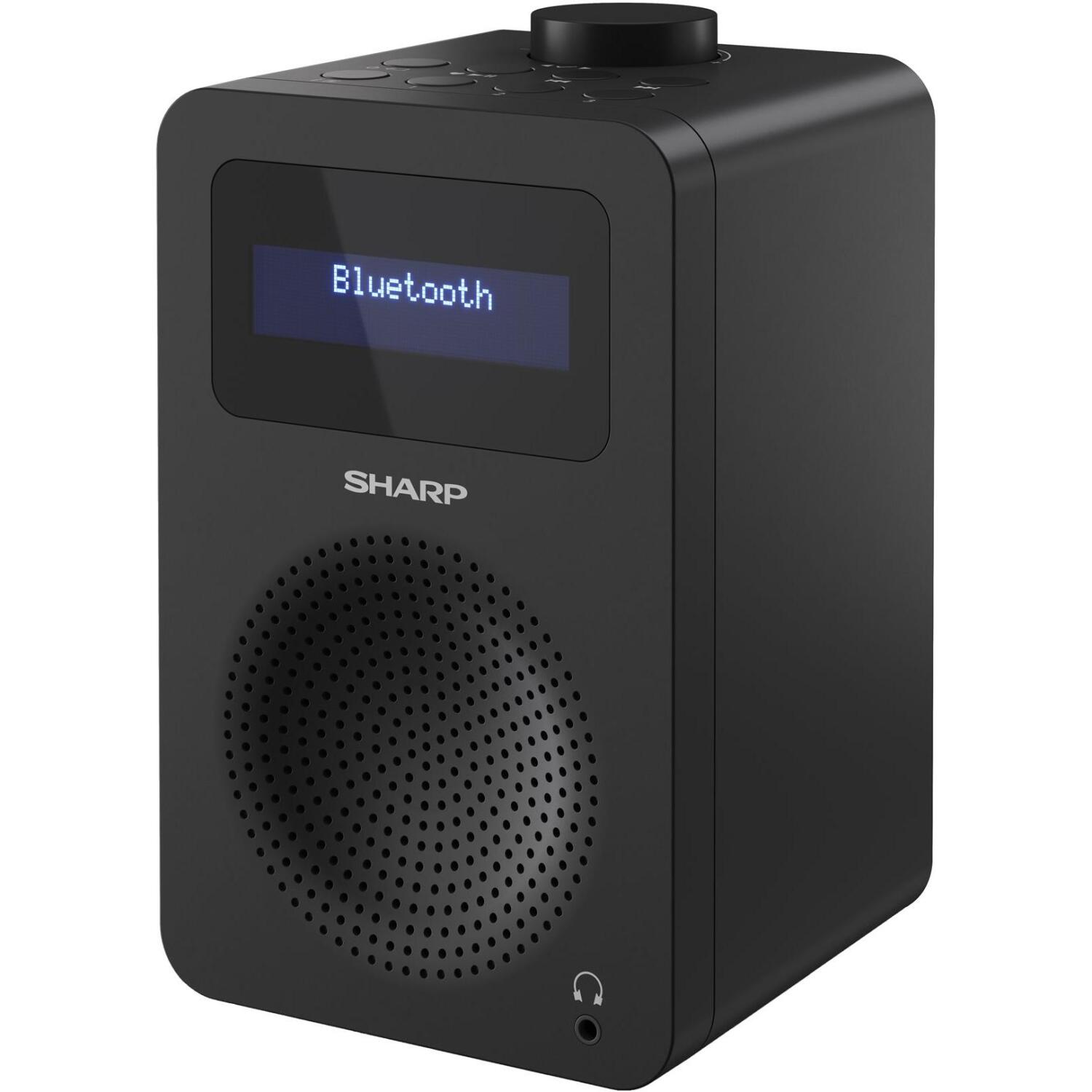 Sharp DAB+ радио DR-430(BK), 5W, Bluetooth, ЖК дисплей, черный цвет (DR-430(BK))