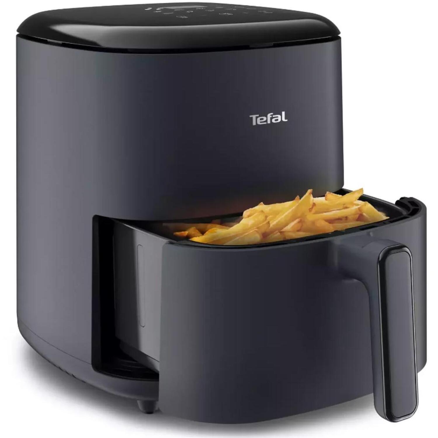 Tefal Gaisa fritēze EY245B10 Easy Fry Max, 1500 W, 5 L, tumši pelēks, 10 programmas, LCD displejs, neadhezīvs (EY245B10)
