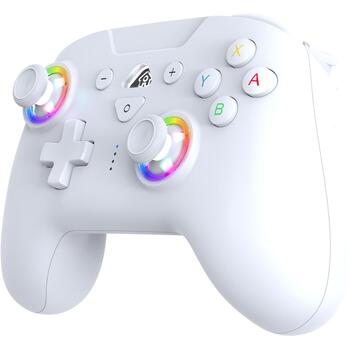 Subsonic Игровой контроллер SA5633-2, беспроводной, белый, вибрация, гироскоп, встроенный аккумулятор, применение Switch (SA5633-2)