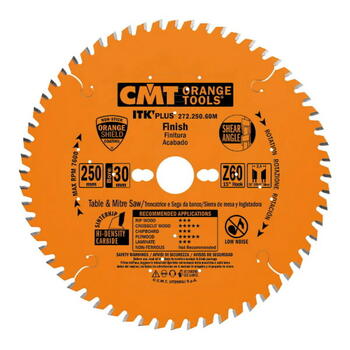 Cmt Zāģripa kokam ITK Plus 272.165.36H, 165mm, 20mm, 36 zobi, 1,7mm, 1,1mm, 20°, 10° ATB + 8° Shear (272.165.36H)