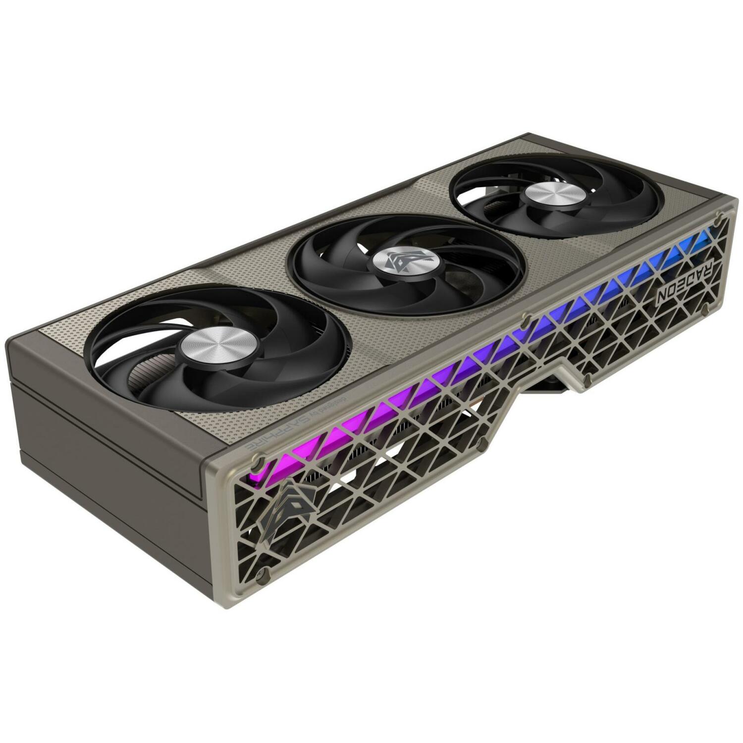 Sapphire Видеокарта 11350-01-20G 16GB GDDR6, PCIe x16 5.0, 7680x4320, 3 вентилятора, AMD FreeSync (11350-01-20G)