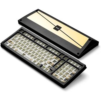 Akko Mineral 02 VIA DIY комплект, 405мм, 142мм, 47мм, 2460г, алюминий, черный, QWERTY, 8000мАч, USB+RF+BT, RGB (6925758632324)