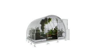 Siltumnīca KLASIKA TUBE 3 x 2m ar pamatiem - 4mm polikarbonāts 4779037491544 KLASIKA GREENHOUSE (4779037491544)