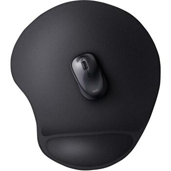 Trust gēla peles paliktnis BigFoot XL 23728, 255x295mm, 292mm, 19mm, melns, ergonomisks, neslīdošs apakšpuse (23728)
