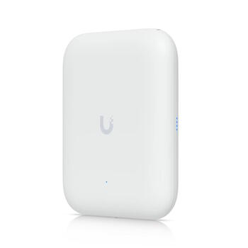 Wi Fi 7 āra piekļuves punkts 802.11be ar 4 telpiskās plūsmas integrētu virziena super antenu IPX6 laikapstākļu izturību PoE+ 2.5 GbE pieslēgumu un sienas staba montāžu U7 Outdoor Balts Ubiquiti (U7-OUTDOOR)