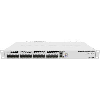 Mikrotik CRS317-1G-16S+RM управляемый коммутатор, 16 SFP+ портов, 1 RJ-45 порт, L3, 1000 MB Flash, 16 MB внутренней памяти (CRS317-1G-16S+RM)