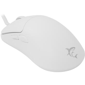 White Shark GRAPHENE-W GM-5014, vadu spēļu pele, 6 pogas, 6200 DPI, 1000 Hz, USB, 1,5 m, balta (GRAPHENE-W)