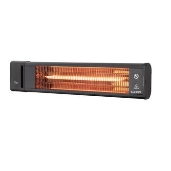 Eurom TH1800R инфракрасный уличный обогреватель для террасы 1800W IP65 пульт управления настенный до 15m2 чёрный (333954)