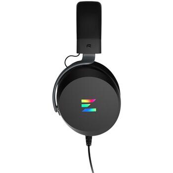 Zalman Провода наушники ZM-HPS610 BK, 50mm, 32Ω, 110dB, 20-20KHz, 2.2m, 3.5mm, USB, однонаправленный микрофон (ZM-HPS610 BK)