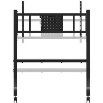 Neomounts statīvs FL50-575BL1, 65-110 collu ekrāniem, augstums 129-139 cm, 125 kg, mobilais, kabeļa pagarinātājs (FL50-575BL1)