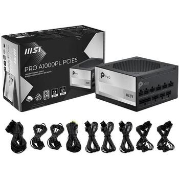 Power Supply|MSI|PRO A1000PL PCIE5|ATX|PC|100 - 240 V|1000 W|PROA1000PLPCIE5 (PRO A1000PL PCIE5)