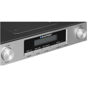 Blaupunkt Кухонное радио KR12SL, 2x0.8W, 20 станций, LCD, будильник, FM, таймер, серебристый цвет. (KR12SL)