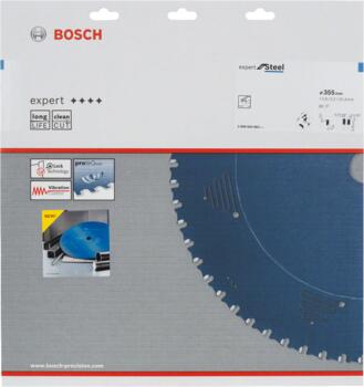 Ripāģa disks 355x25,4x2,2mm, Metāla zāģiem RIPZĀĢA ASMENS EXPERT FOR STEEL, 2608643062, BOSCH (2608643062)