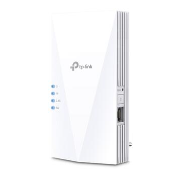 TP-Link RE500X AX1500 Wi-Fi 6 diapazona paplašinātājs 2.4 GHz 300 Mbps 5 GHz 1200 Mbps 1× Gigabit Ethernet Balta (RE500X)