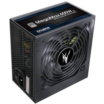 Zalman MegaMax 600W V2 ZM600-TXII, 600W, 200-240V, 50-60Hz, 5A, активный PFC, 20+4 pin ATX, черный (ZM600-TXII)