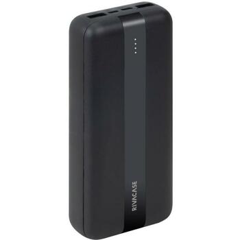 Rivacase Power Bank VA2081 BLACK, 20000 мАч, 3.7 В, 10 Вт, 2xUSB Type-A, 1xUSB Type-C, 3 устройства (VA2081 BLACK)