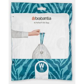 BRABANTIA atkritumu tvertņu maisiņi, 5 l, (W) (40 gab) (137846)