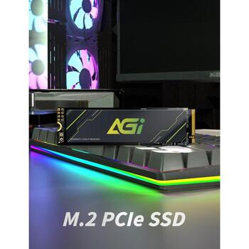Agi Technology SSD AI818 AGI1T0G43AI818-CB, M.2 2280, 1ТБ, NVMe 1.4, PCIe 4.0 x4, 4700/2800 МБ/с, 600 TBW, 3D NAND (AGI1T0G43AI818-CB)