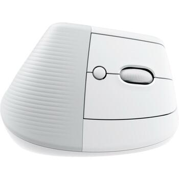 Logitech Lift вертикальная эргономичная мышь RIGH 910-006475, 4000 DPI, 4 кнопки, RF беспроводная + Bluetooth, белая (910-006475)