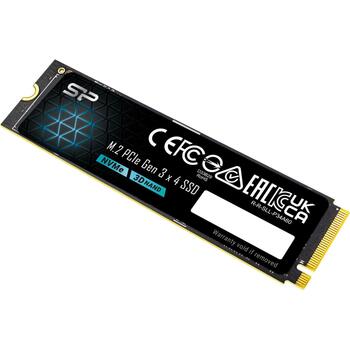 Silicon Power P34A60 SP128GBP34A60M28, 128ГБ, M.2 PCIe Gen 3x4, 1800МБ/с, 600МБ/с, NVMe 1.3, ECC, 3D NAND (SP128GBP34A60M28)