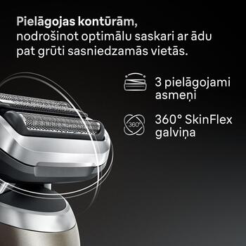 Braun Bārdas skuveklis 72-C1200s, 50min, Li-Ion, 1 skūšanās galviņa, precīzs trimmeris, ūdensizturīgs, ceļojumu futrālis (72-C1200s)