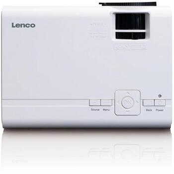 Lenco LPJ-280WH проектор, 800x480, 2800 люмен, 3000:1, 2xHDMI, USB, VGA, MHL, стереодинамики (LPJ-280WH)