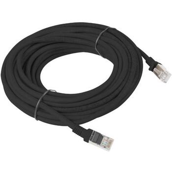 Lanberg patch kabelis CAT.5E UTP PCU5-10CC-1000-BK, 10 m, melns, RJ-45, U/UTP, 100 MHz, 1 gab. (PCU5-10CC-1000-BK)